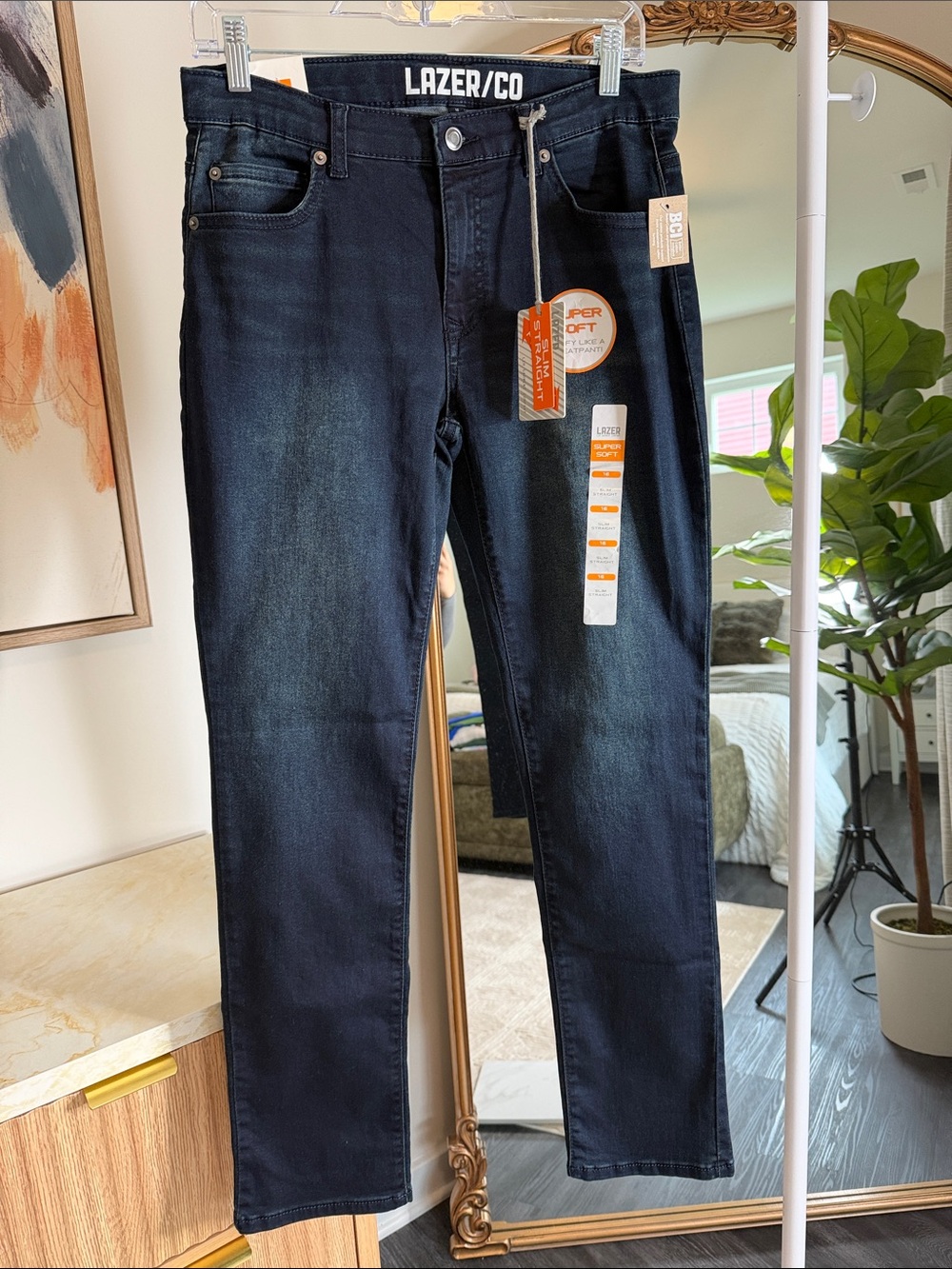 Boys Dark Blue Slim Jeans